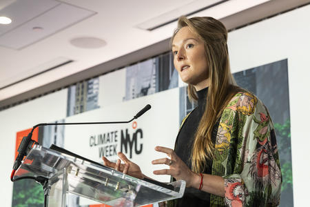 Jen Carson talking at CWNYC 2023