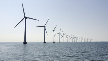 Wind turbine landscape