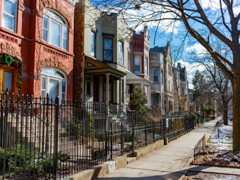 Wicker Park row of houses