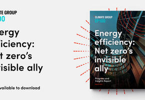 Card reads: Energy efficiency: Net zero’s invisible ally, now available to download