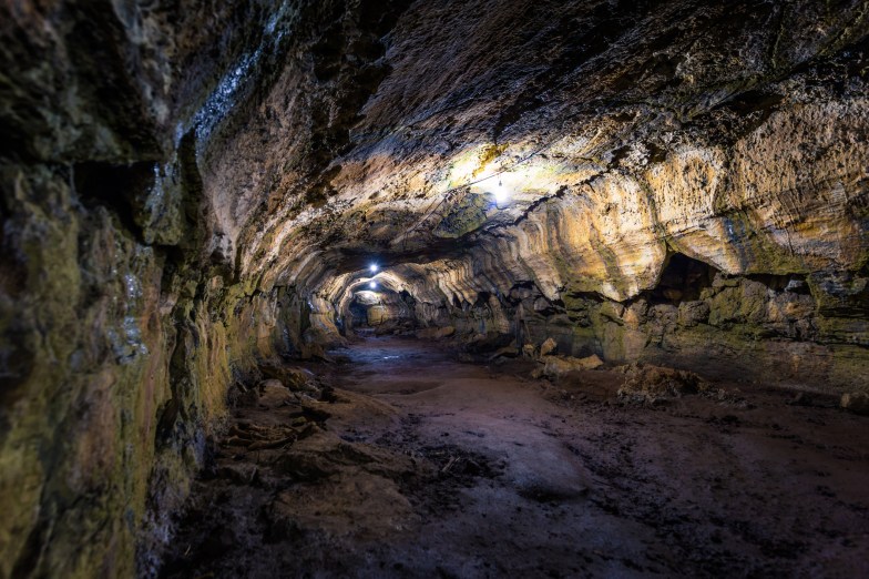 Lava tunnels, Santa Cruz Island, Galapagos