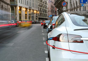 EV charging on road