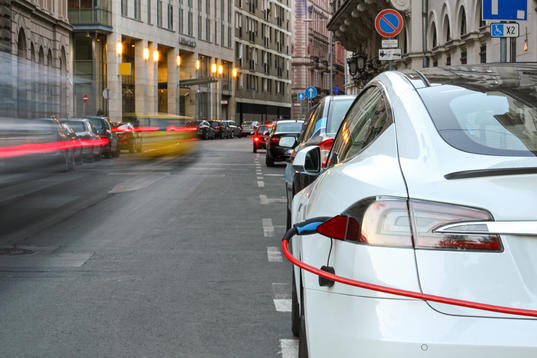 EV charging on road