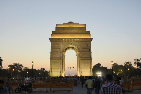 India gate at dusk 