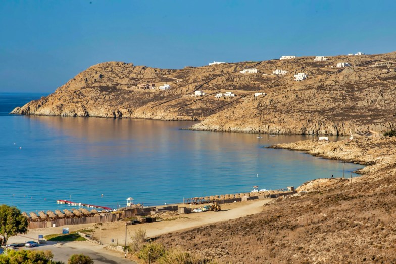 Elia beach in Mykonos