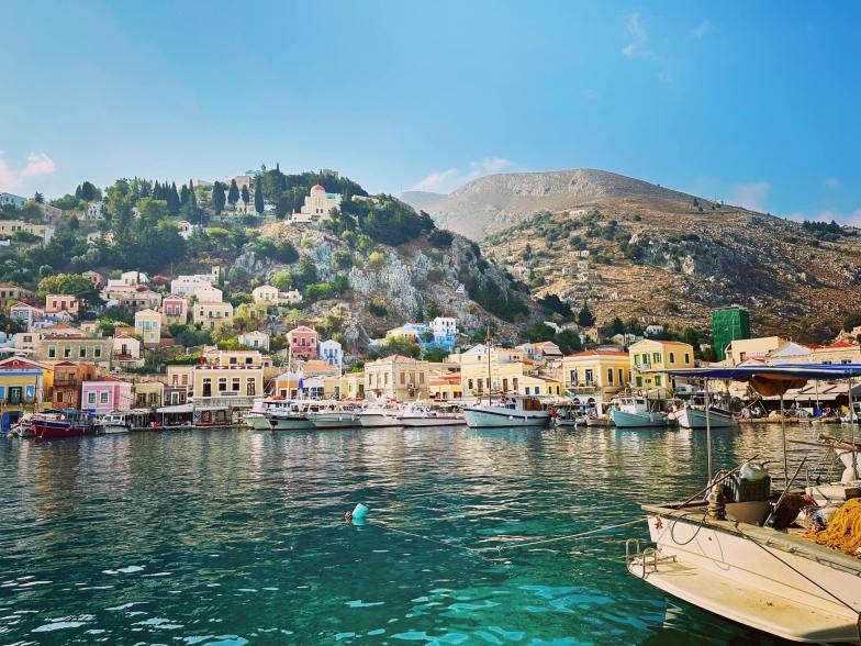 Symi Harbour, Symi Island, Greece