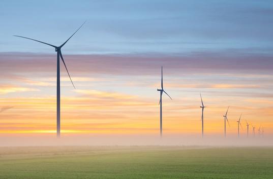 Wind turbine landscape